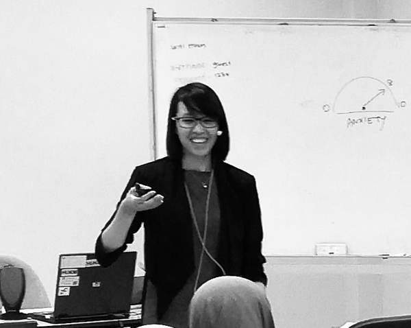 Farah Gulamoydeen delivering ACT training